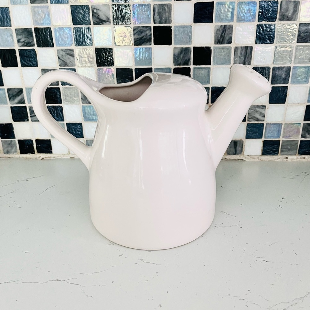 Rae Dunn White Ceramic ‘LOVE’ Watering Can - Picture 2 of 5